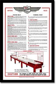 National Table Shuffleboard Framed Art Poster Shuffleboard Table Shuffleboard Table Shuffleboard Rules