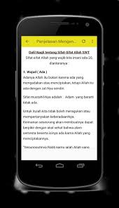Sebagaimana kita ketahui, tauhid merupakan pilar utama dalam dalam ajaran agama islam. Sifat 20 Allah Dan Maknanya For Android Apk Download