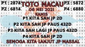 Paito Warna Macau P4