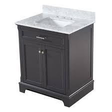 Scott Living Bathroom Vanity 2026va 30 200 Roveland 30 In Single Sink Gray With Natural Marble Top Wood Bathroom Vanity Grey Bathroom Vanity Vanity