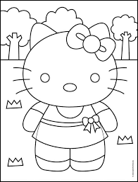 Hello kitty is a very popular fictional character. How To Draw Hello Kitty Art Projects For Kids