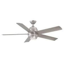 Hampton Bay Greco Ii 52 In Brushed Nickel Led Ceiling Fan Yg354 Bn At The Home Depot Ceiling Fan Silver Ceiling Fan Contemporary Ceiling Fans