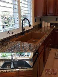 Change Out Your Old Double Bowl For A Functional Single Bowl Kitchen Sink Replacing Kitchen Sink Kitchen Sink Shiplap Kitchen