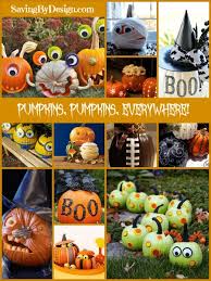 There are all sorts of crafty ideas around for what to do with halloween pumpkins, from designs for a single squash to themes for sprawling. Pumpkin Decorating Ideas For Halloween Saving By Design