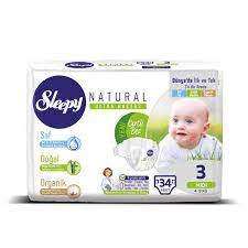 sleepy natural jumbo 3 numara midi 4 9 kg 34 adet cocuk bezi bebek bezleri