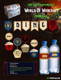 Warcraft Birthday Party Warcraft Decoration Warcraft Party Package Warcraft Party Warcraft Part Party Packages Birthday Party Warcraft