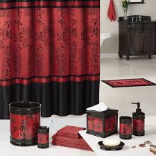 Bathroom Being Different And Brave With Red Bathroom Accessories Black And Red Accessorie In Chinese Theme F Bathroom Red Red Bathroom Decor Black Bathroom