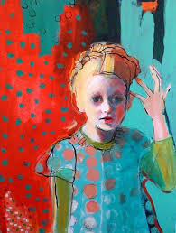 Aceo Fine Art Reproduction Heidi Hair And Polka Dots Etsy Art Portrait Art Figure Painting