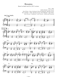 Toto Rosanna Sheet Music For Piano Download Free In Pdf Or Midi