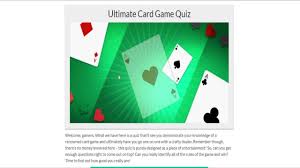 Ultimate Card Game Quiz V3 100 Correct Answers Videoquizhero Card Games Quiz Cards