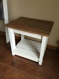 Farmhouse End Table Farmhouse End Tables Diy End Tables Rustic End Tables