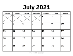 We provide 2020 holiday calendar with state and national. July 2021 Calendars Printable Calendar 2021