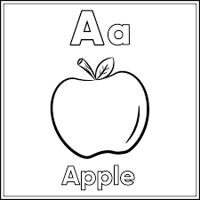 Multiple drawings are used together in sequential sets to give a reader instruction on how a p Alphabet Flashcard Letter A With Cute Apple Drawing Sketch For Coloring 6260038 Vector Art At Vecteezy