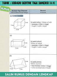 Bab 6 Isipadu Bentuk Tiga Dimensi Mate Form 2 Flip Ebook Pages 1 7 Anyflip