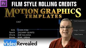 With these free templates for premiere, you can add lower thirds and customize them in no time. Film Style Rolling Credits Using Premiere Pro Cc Motion Graphics Templates Youtube