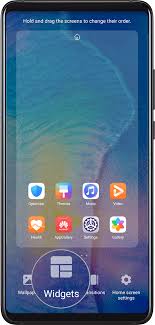 To open the menu, swipe up or down on the screen using two fingers. Home Screen Widgets Huawei Support Global