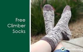 Pattern Release Free Climber Socks The Chilly Dog
