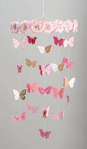 Kelly's butterfly party inspiration board also had me dreaming of spring and how beautiful butterfly silhouettes can be in a little girls room. Diy Butterfly Mobile With Close To My Heart And Pocketfulofpaint Diy Butterfly Decorations Diy Butterfly Diy Crafts For Gifts