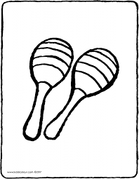 Maracas Kiddicolour In 2020 Pictures To Draw Coloring Pages Coloring Pictures