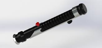 I also do a short comparison with luke skywalker's bladebuilders lightsaber. Qui Gon Jinn Lightsaber 3d Cad Model Library Grabcad