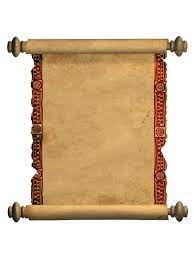 Kraft Paper Scroll Invitation Old Paper Background Old Paper