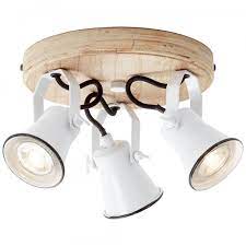 Alles fürs heimwerken günstig und bequem online kaufen! Brilliant Seed Deckenstrahler O 28 Cm Metall Holz Weiss Holz Hell 3 Flammig 82234 05 Led Lampenladen De