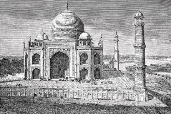 The Taj Mahal, Agra, India, 1895 Drawing by Print Collector - Pixels