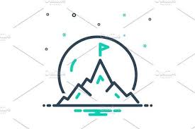 Mountaintop Hill Icon Icon Flag Icon Top Icon