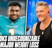 Tua Tagovailoa Looks Unrecognizable After Major Weight Loss | Pat McAfee  Reacts