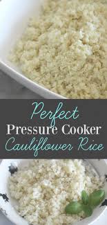 The purpose of the water here is so that the machine can run smoothly without pureeing the drain if needed. Perfect Pressure Cooker Cauliflower Rice Low Carb Delish