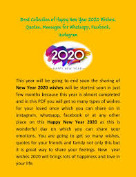 Ratibhatnagaroctober 28, 2020november 30, 2020. Best Collection Of Happy New Year 2020 Wishes Quotes Messages For Whatsapp Facebook Instagram By Anas Zen Issuu
