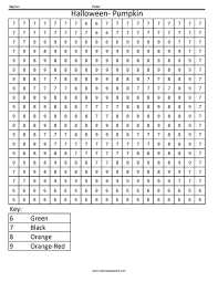 Soccer stars, have some fun with this color by number page. Halloween Pumpkin Holiday Color By Number Coloring Squared Printable Math Numbers Subtraction Mystery Picture Worksheets Samsfriedchickenanddonuts