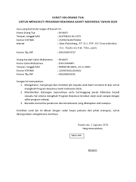 0 ratings0% found this document useful (0 votes). Surat Ijin Orang Tua Docx Surat Pernyataan Orang Tua Docx Semoga Contoh Surat Ini Dapat Melengkapi Administrasi Anda Alloverupdat