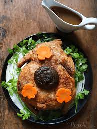 Eight Treasure Stuffed Chicken From Wok With Mom The Peach Kitchen Peach Kitchen Restaurant Recipes Food