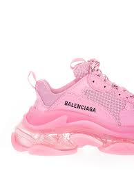 Embossed logo in the back. Balenciaga Triple S Clear Sole Sneakers In Pink Ø§Ø³Ù¾Ø±Øª Ø§Ø³Ù†ÛŒÚ©Ø±Ø² 544351w2ga15760