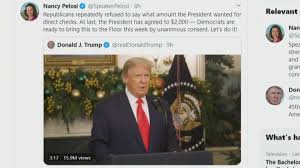 Coronavirus In North Texas Stimulus Package In Question As Trump Calls For Higher Payments Wfaa Com