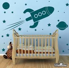 For the kid who loves space, these rockets, moon retro rockets clip art clipart, spaceship rocketship space rocket ship clipart clip art. Large Rocket Ship Wall Stickers Spaceship Planets Kids Etsy Planet For Kids Wall Stickers Star Themed Nursery