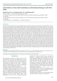 He makes sure that the work done is perfect. Pdf The Role Of Customer Relationship Management In Auto Car Industry In Building Customer Relationship In After Sales Department