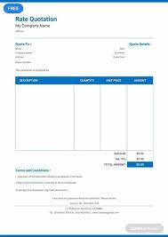 Free Rate Quotation Sample Template Pdf Word Doc Excel Apple Mac Pages Apple Numbers Quotation Sample Quotations Quotation Format