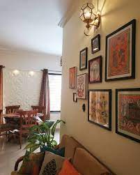 Indian Home Indian Decor Living Room Decor Gallery Wall Handpainted Indian Fol Living Room Decor Inspiration Indian Living Rooms Living Room Decor Gallery