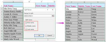 Chinese names in english surname before or after name. How To Split Full Name To First And Last Name In Excel