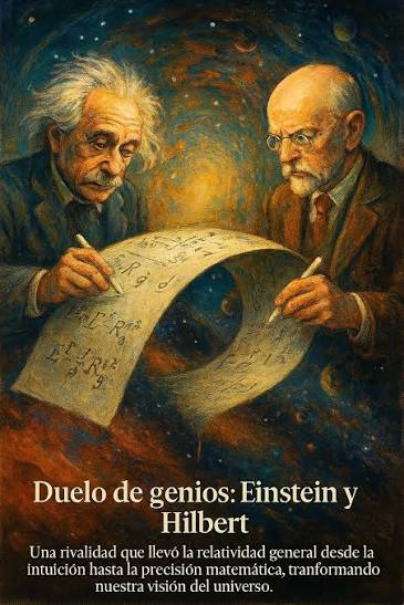 Las “ecuaciones de Einstein-Hilbert”, o “ecuaciones de campo” de la  relatividad general, sobre un muro del Rijksmuseum Boerhaave, Leiden,  Países Bajos. Estas ecuaciones relacionan la curvatura del espacio-tiempo  (lado izquierdo) con la