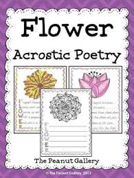Flower Acrostic Poetry Acrostic Poetry Acrostic Poetry Templates