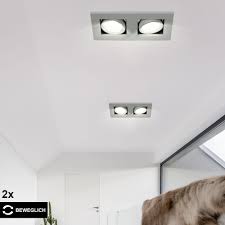 This number, which is usually between 0.5 and 1.5, is multiplied by the ceiling height in order to determine the. Set Of 2 Recessed Ceiling Lamps In Aluminum Length 18 5 Cm Galilei Meinelampe