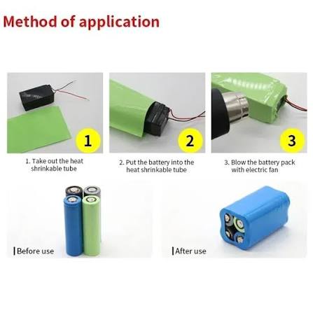 18650 PVC Heat Shrink Tube Battery Pack Clear Width 29.5mm~300mm Insulated Protection Film Wrap Lithium Case Cable Sleeve - AliExpress 13