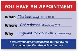 You Have An Appointment Revelation 20 Call Upon The Lord Gospel Tracts