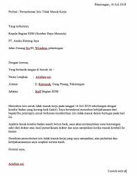 Perusahaan kami memperbolehkan cuti haid, asal disertai surat dokter. 20 Contoh Surat Izin Sakit Sekolah Kuliah Kerja Dan Keperluan Lainnya