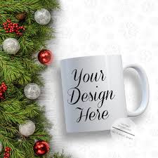 Mug Mockup Christmas Ornament Mockup Christmas Mug Mockup Digital Download Holiday Mockup Ph Red And Gold Christmas Tree Red Christmas Ornaments Christmas Mugs