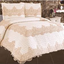 Lale ve karanfil dalları desenli çift kişilik kapitone yatak örtüsü pike. Armes Deren Kapitone Yatak Ortusu Taksitle Yatak Ortusu