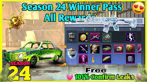 Pubg Mobile Lite Season 24 Winner Pass All Rewards 1 To 30 Wp All Rewards Youtube
